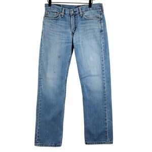 Levi Strauss 514 Jeans Mens W32 L30 Straight Fit Light Wash Denim Pants